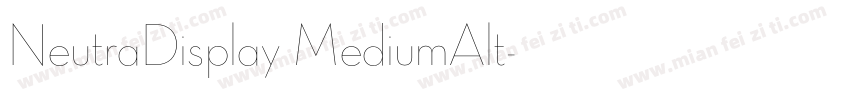 NeutraDisplay MediumAlt字体转换